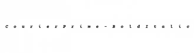 CourierPrime-BoldItalic  Fuentes Gratis Descargar
