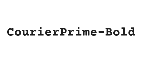 CourierPrime-Bold Logo