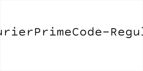 CourierPrimeCode-Regular Logo