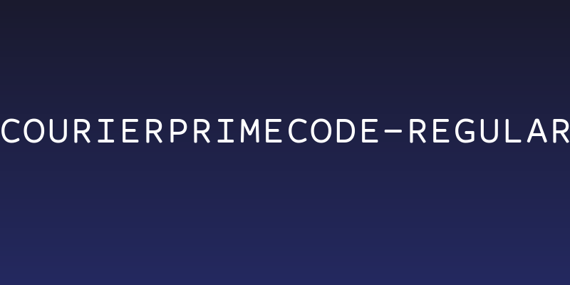 CourierPrimeCode-Regular Social Header