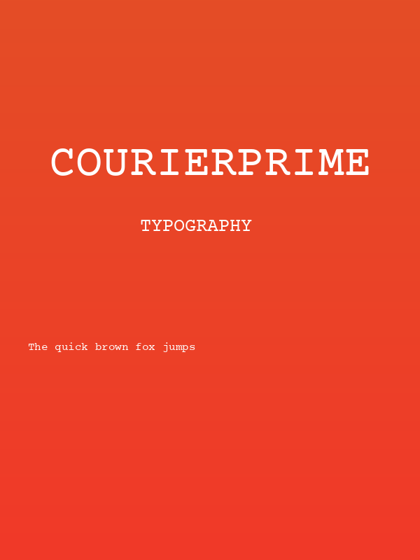 CourierPrime Poster