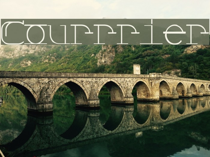 Courrrier Font examples