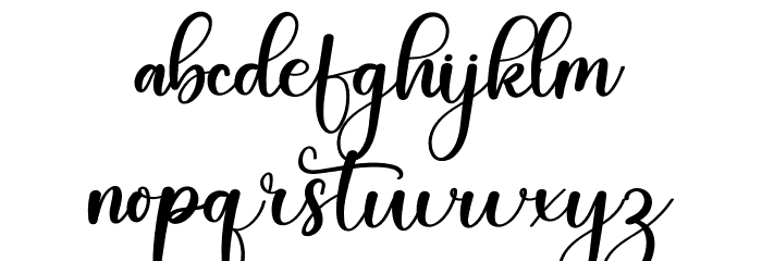 Course Font LOWERCASE