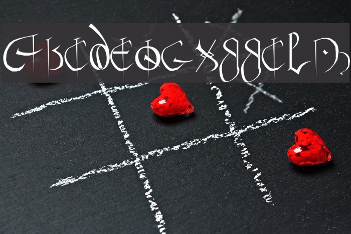 Courthand Plain: Font examples