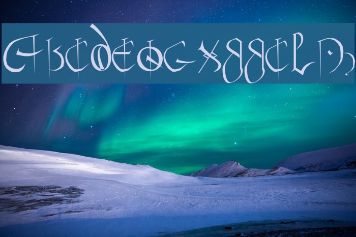 Courthand Plain: Font examples