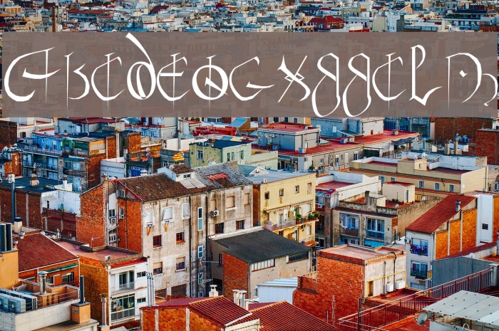 Courthand Regular Font examples