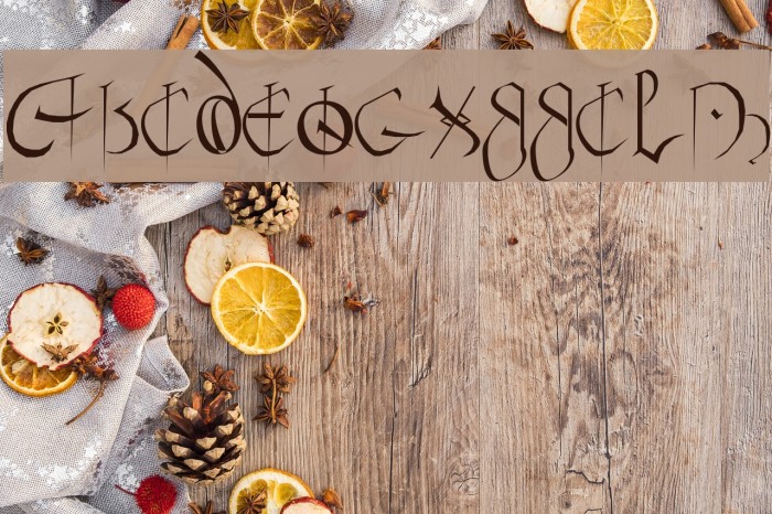 Courthand Regular Font examples