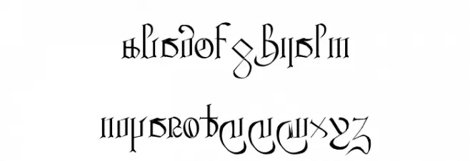 Courthand Regular Polices MINUSCULES