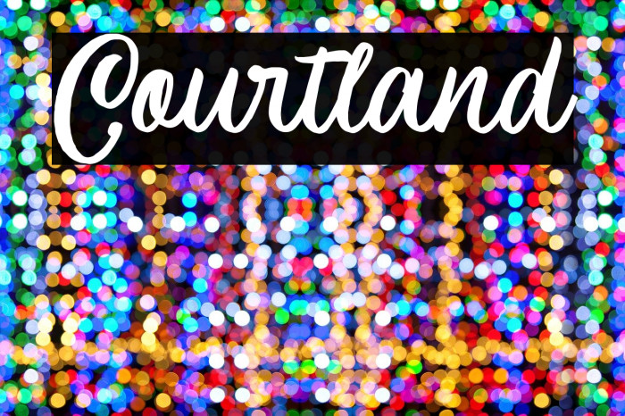 Courtland Font examples