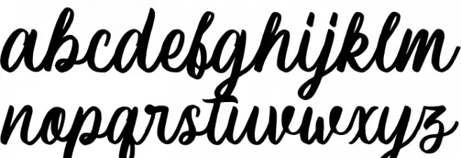 Courtland Schriftart Kleinbuchstaben