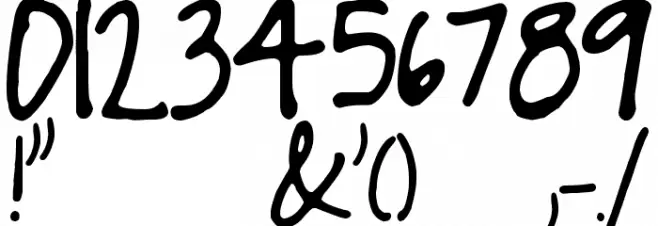 Courtney Dorkling Font OTHER CHARS