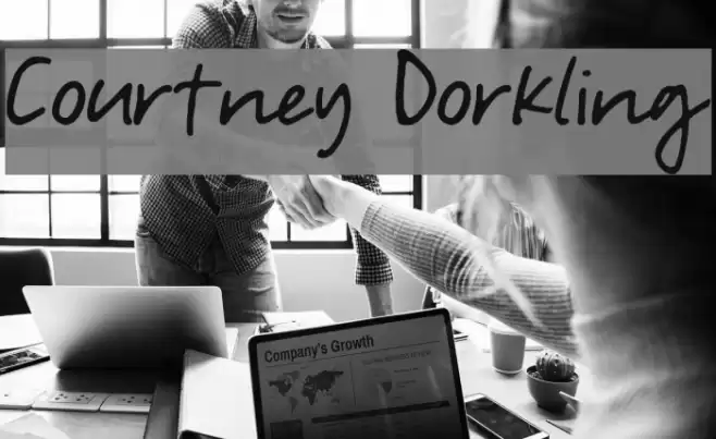 Courtney Dorkling Font examples