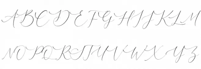 Courtney Martines Schriftart Groß