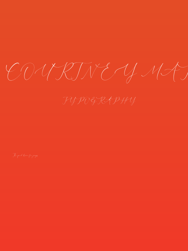 Courtney Martines Poster