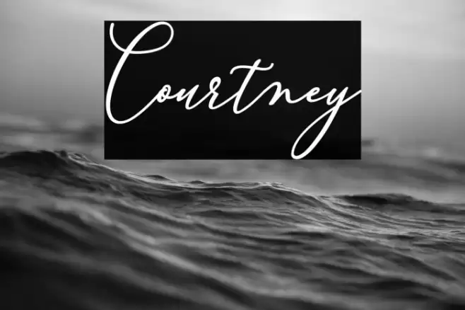 Courtney Font examples