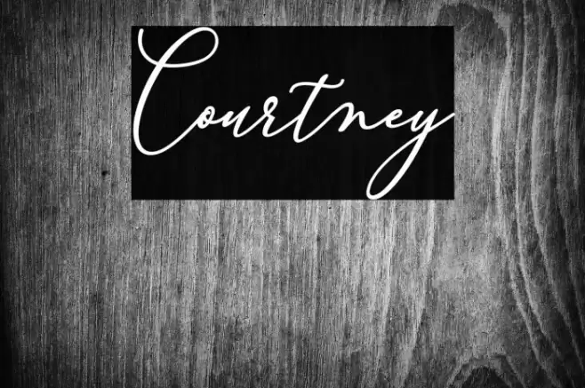 Courtney Font examples