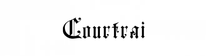 Courtrai  Frei Schriftart Herunterladen