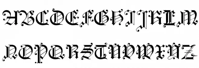Courtrai Schriftart Groß