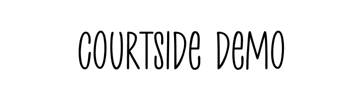 Courtside Demo  Скачать бесплатные шрифты