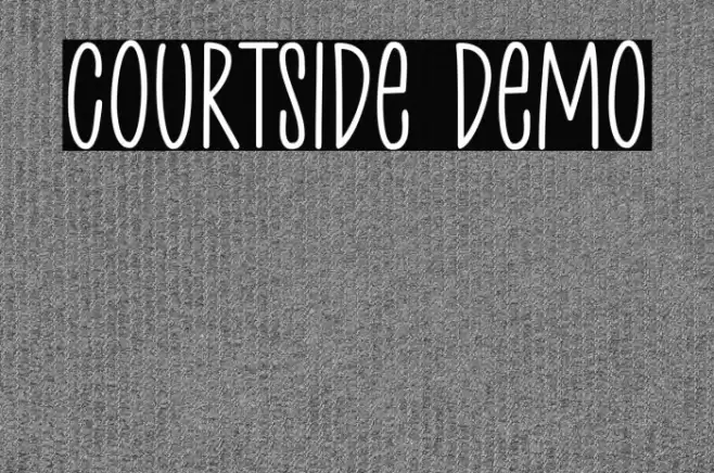 Courtside Demo Font examples
