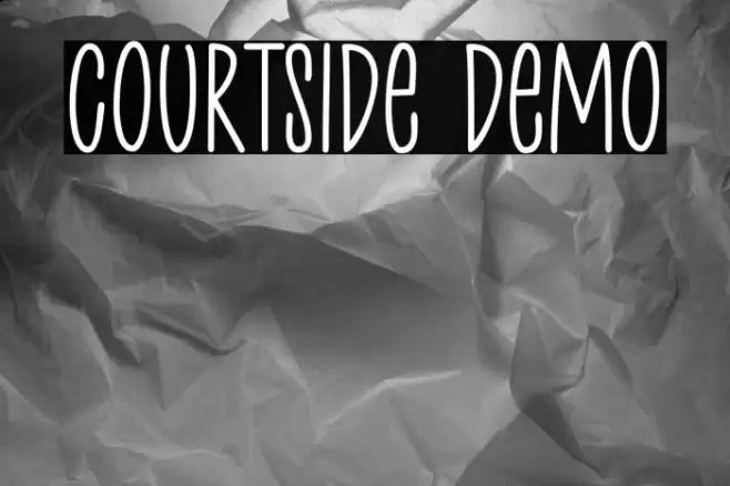 Courtside Demo Font examples