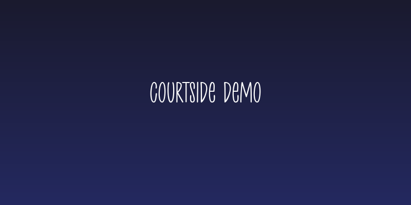 Courtside Demo Social Header