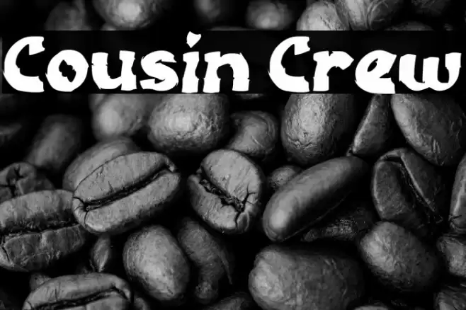 Cousin Crew Font examples