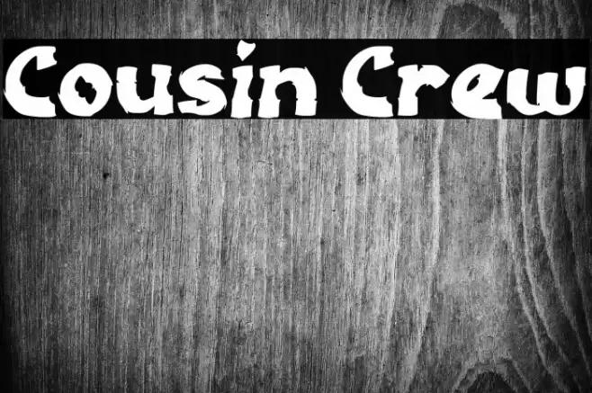 Cousin Crew Font examples