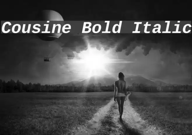 Cousine Bold Italic Font examples