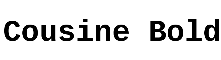Cousine Bold Font