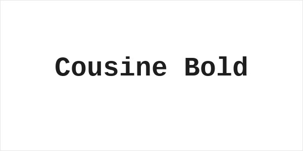 Cousine Bold Logo