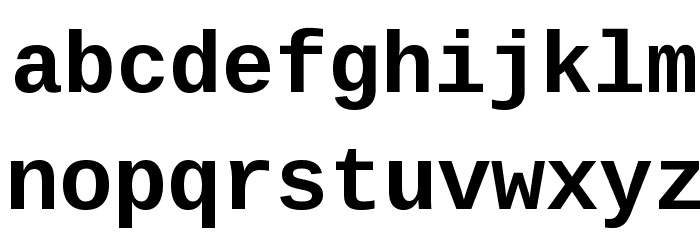 Cousine Bold Font LOWERCASE