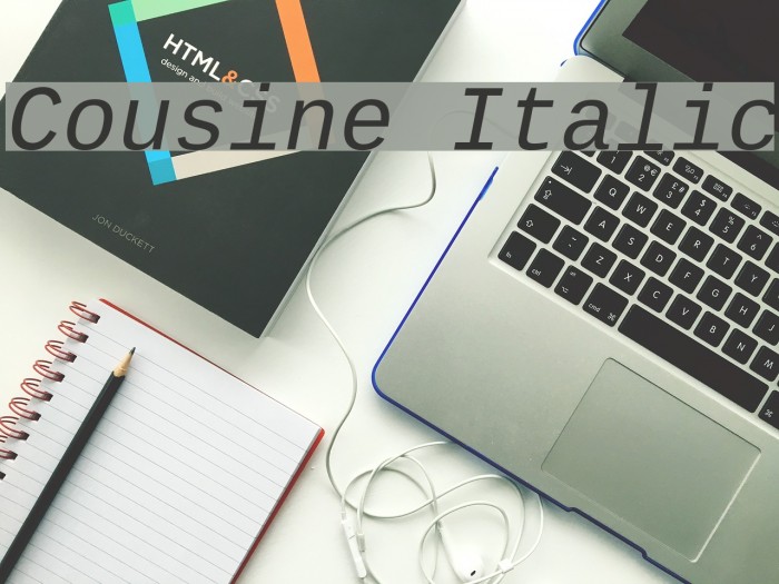 Cousine Italic Font examples