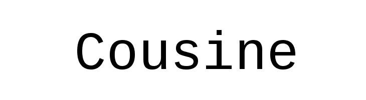 Cousine Font