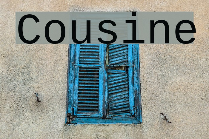 Cousine Font examples