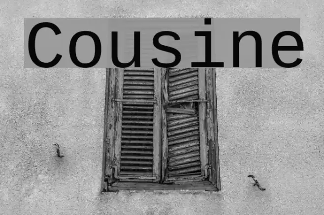Cousine Schriftart examples