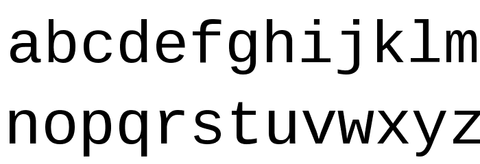 Cousine Font LOWERCASE