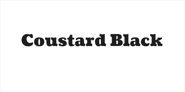 Coustard Black Logo