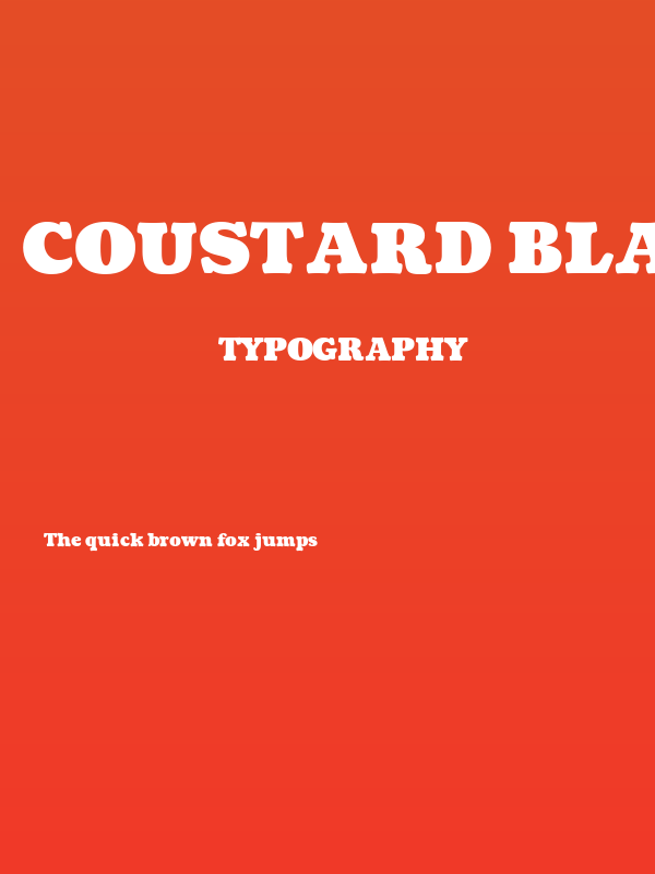 Coustard Black Poster