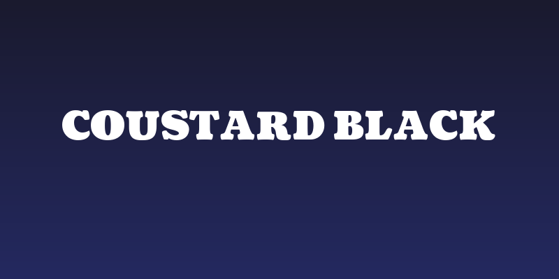 Coustard Black Social Header
