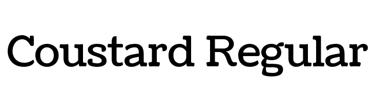 Coustard Regular Font