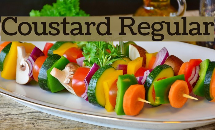Coustard Regular Font examples