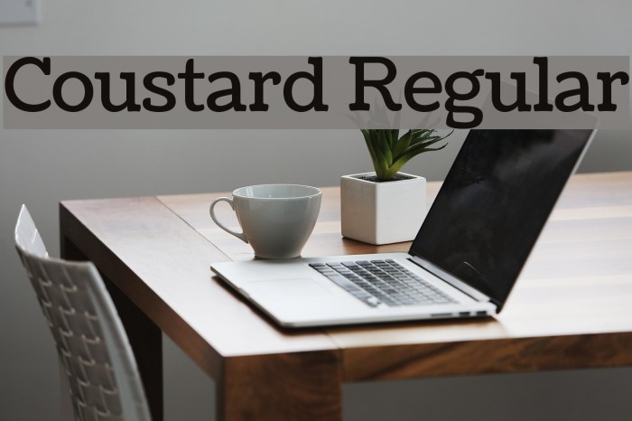 Coustard Regular Font examples