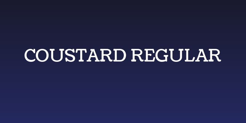 Coustard Regular Social Header