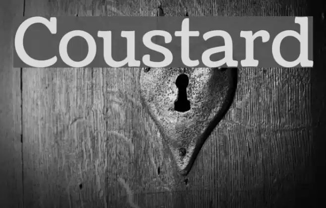 Coustard Font examples