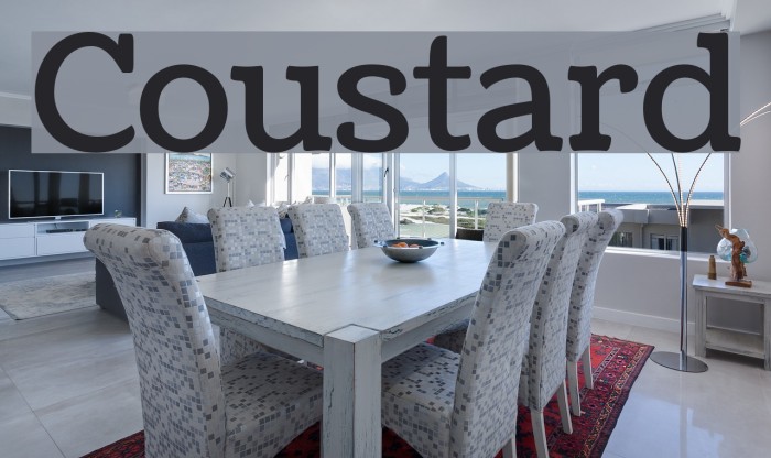 Coustard Font examples