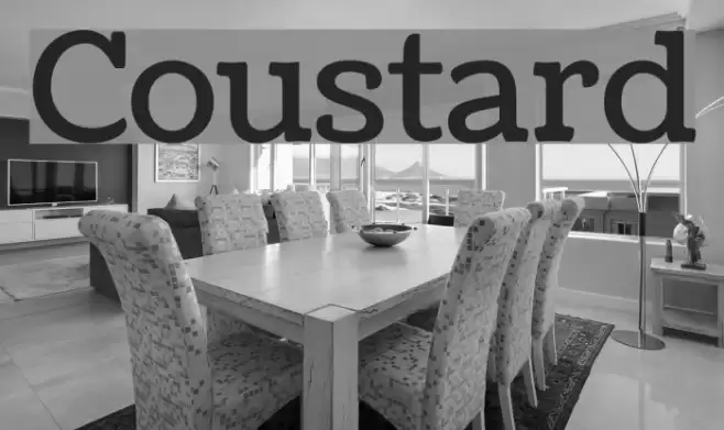 Coustard Font examples