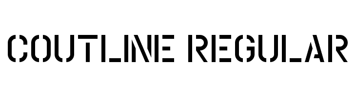 Coutline Regular  Frei Schriftart Herunterladen