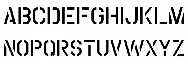Coutline Regular Schriftart Groß
