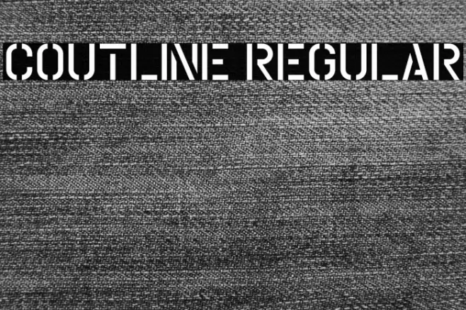 Coutline Regular Font examples